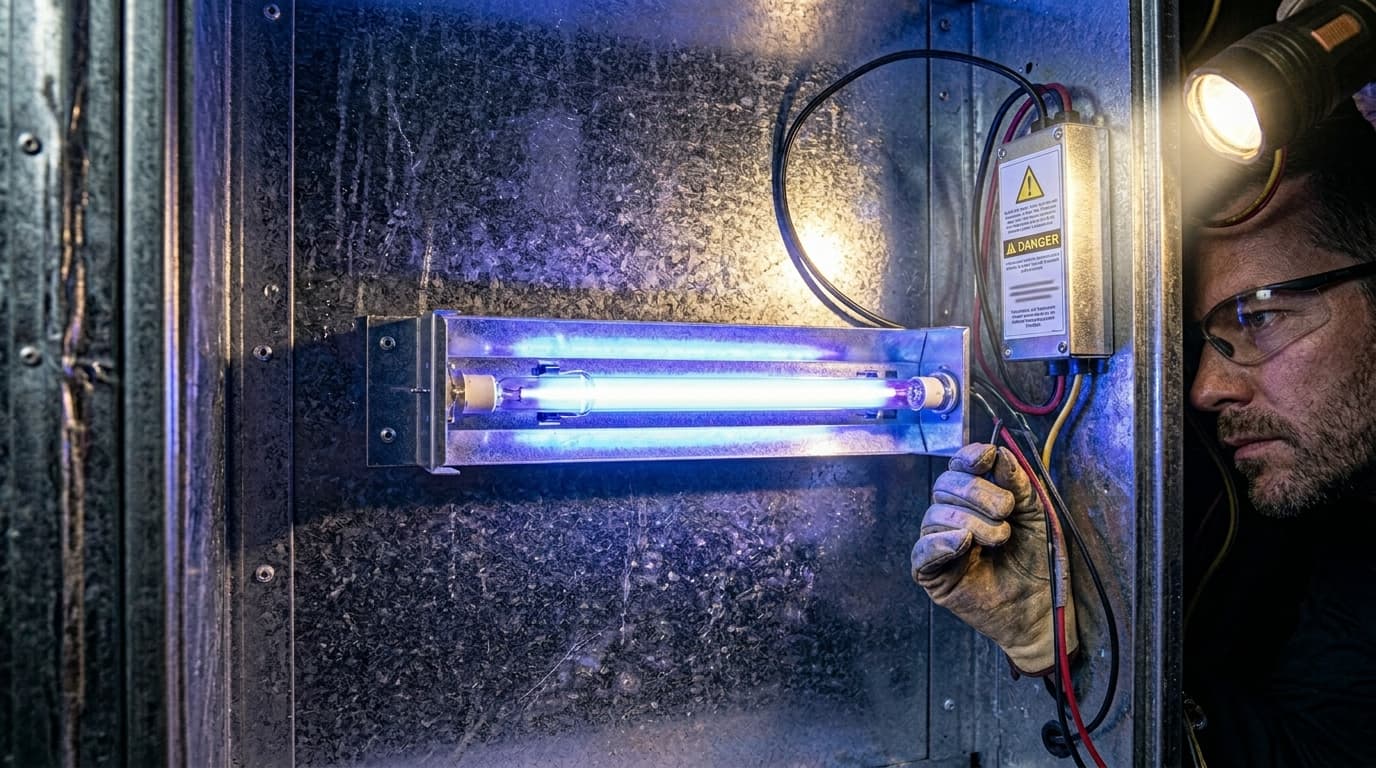 UV air purifier installation service in Coquitlam BC